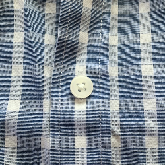 NWOT Michael Kors Men’s Regular Fit Dress Shirt – Size: L/G – Blue & White - Picture 2 of 6